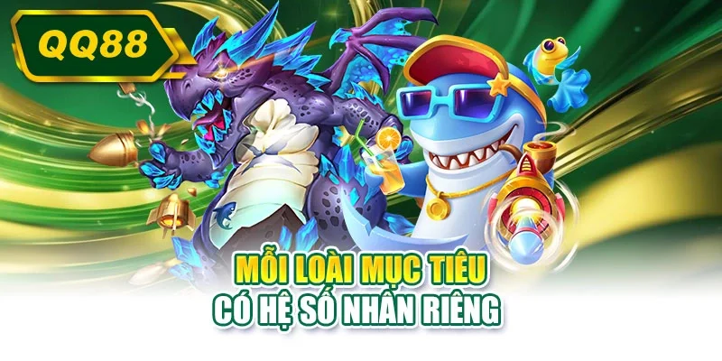 Mỗi loài mục tiêu có hệ số nhân riêng